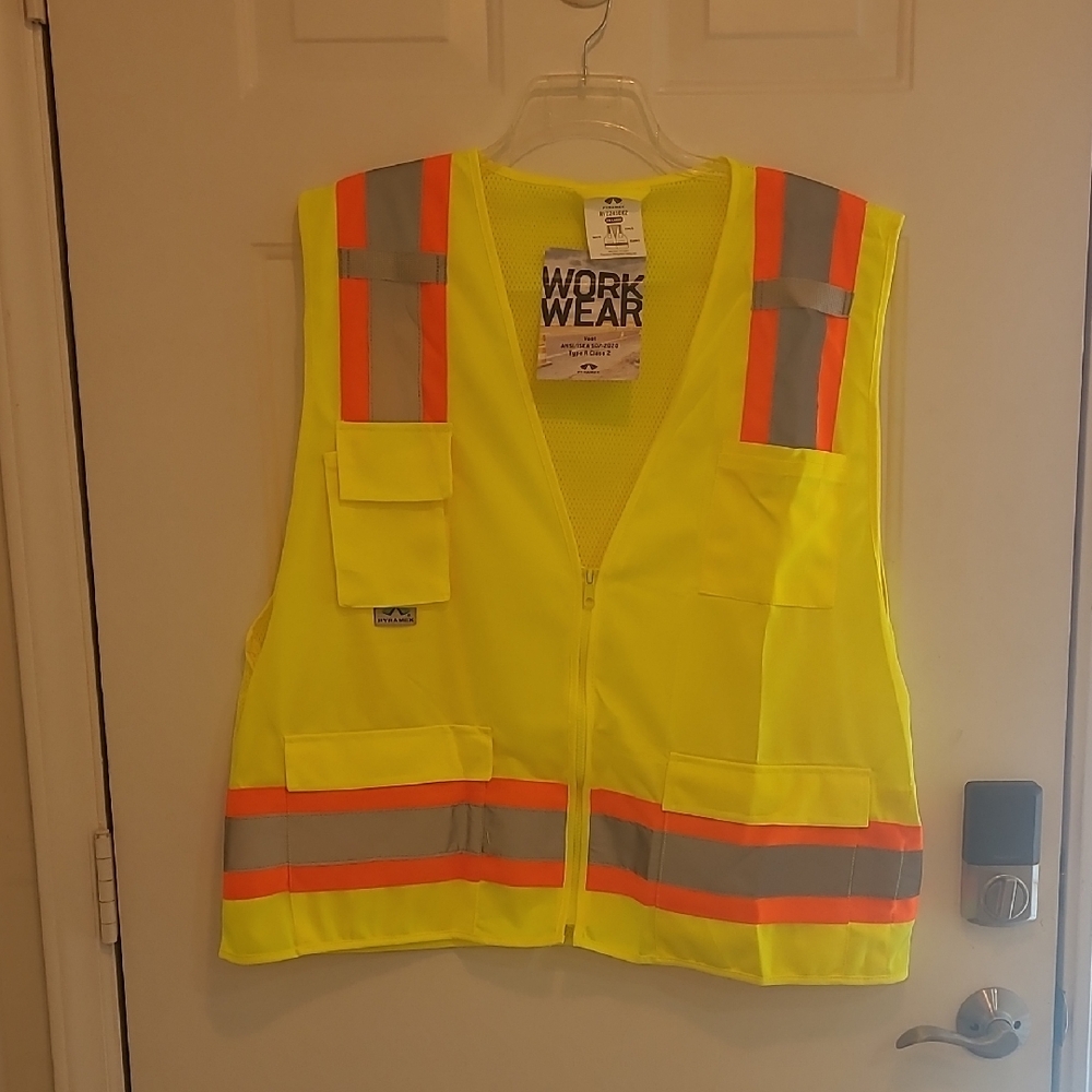 High Visibility Safety Vest - Yellow and Orange